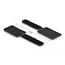 Delock Mini Hook-and-Loop Cable Holder L 90 mm x W 24 mm self-adhesive 10 pieces black