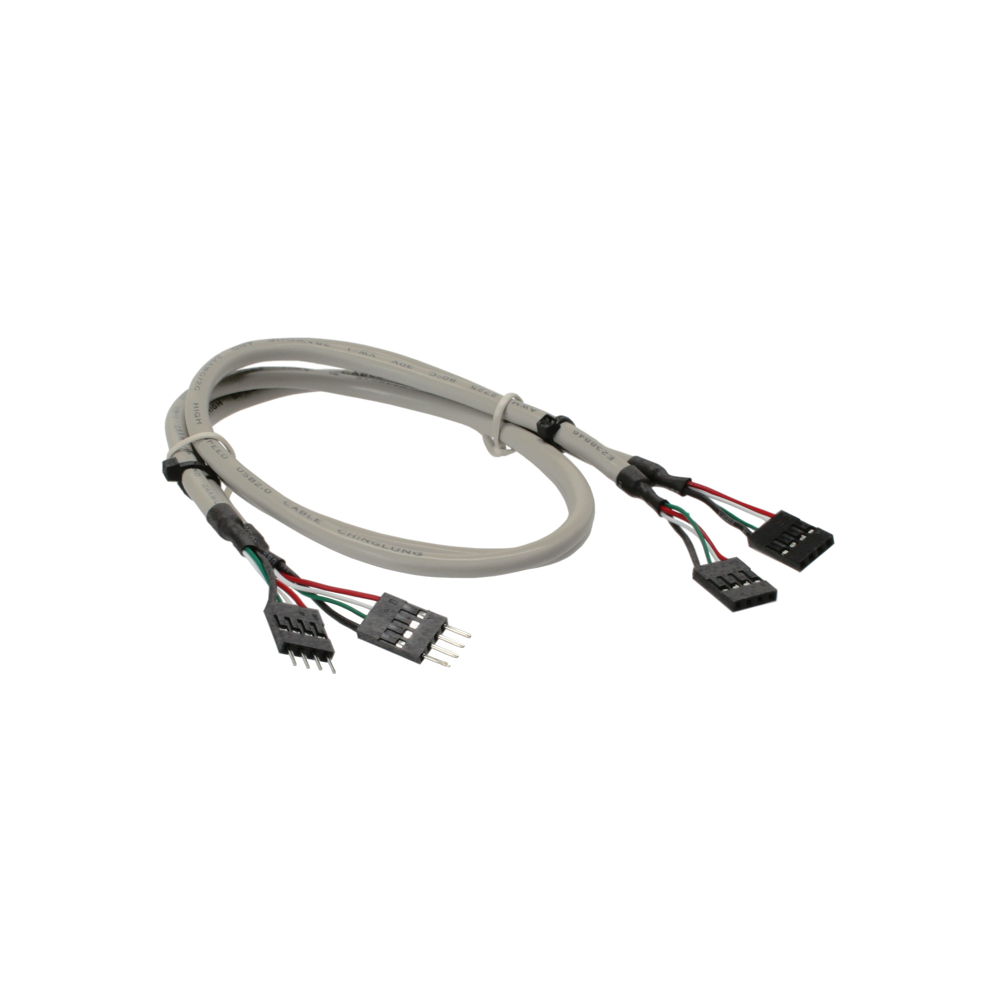 InLine 33440C. Snoerlengte: 0,6 m, Aansluiting 1: USB A, Maximale overdrachtssnelheid van gegevens: 480 Mbit/s, Kleur van het product: Beige