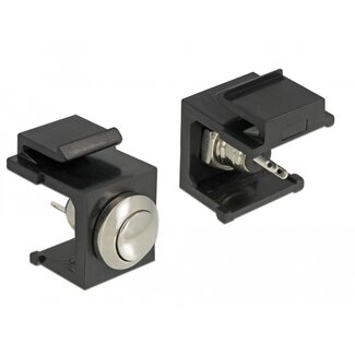 DeLOCK Delock Keystone Push-button black