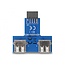 Delock USB pin header female > 2 x USB 2.0 female - up