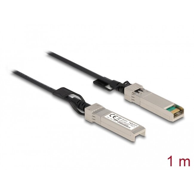 Delock Cable Twinax SFP+ male to SFP+ male 1 m