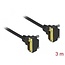 Delock DVI Cable 18+1 male angled to 18+1 male angled 3 m