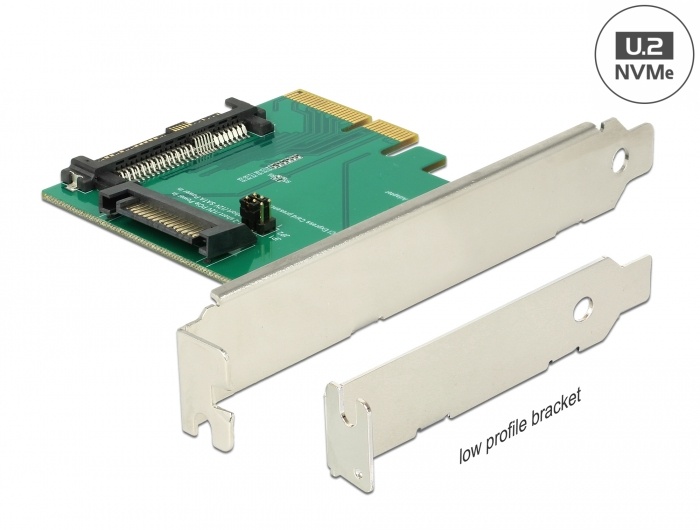 Delock PCI Express x4 Card>1 x internal U.2 NVMe SFF-8639 male |