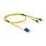 Delock Cable Optical Fibre LC > ST Singlemode OS2 1 m