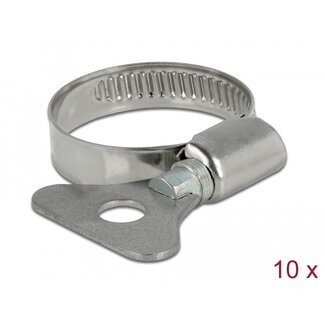 DeLOCK Delock Butterfly Hose Clamp 22 - 32 mm 10 pieces metal