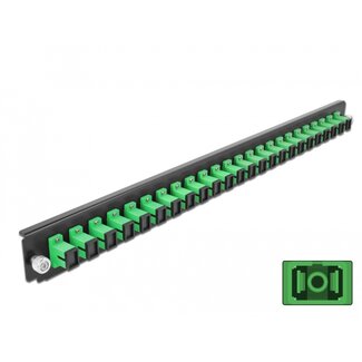DeLOCK Delock 19″ Splice Box Front Panel 24 port SC Simplex green