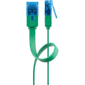 Goobay Goobay CAT 6A Flat Patch Cable U/UTP, green 1 m