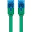 Goobay CAT 6A Flat Patch Cable U/UTP, green 1 m