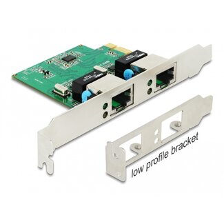 DeLOCK Delock PCI Express x1 Card 2 x RJ45 Gigabit LAN RTL8111