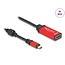Delock USB Type-C™ to HDMI Adapter (DP Alt Mode) 8K 60 Hz with HDR function red