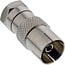 InLine® Adapter F-Male (SAT) auf IEC-Female (Antenne),