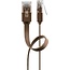 Goobay CAT 6 Flat Patch Cable, U/UTP, dark brown 3 m