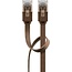 Goobay CAT 6 Flat Patch Cable, U/UTP, dark brown 3 m