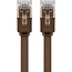Goobay CAT 6 Flat Patch Cable, U/UTP, dark brown 3 m
