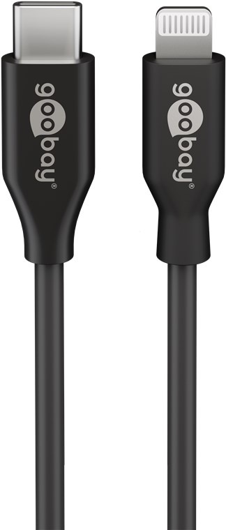 goobay Kabel Lightning USB-C bk 1,0m