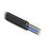 Delock Plastic cable protection conduit in oval shape flexible 13.6 x 6.3 mm - length 10 m black