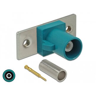 DeLOCK Delock FAKRA Z plug spring pin for crimping 2 prepunched holes