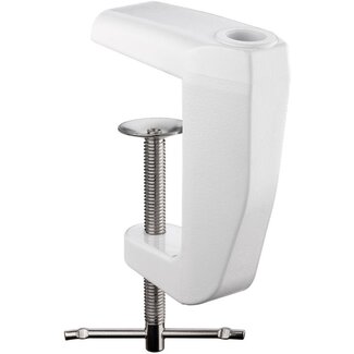 Goobay Goobay Replacement Table Clamp for Magnifying Lamps with Articulated Arm, white