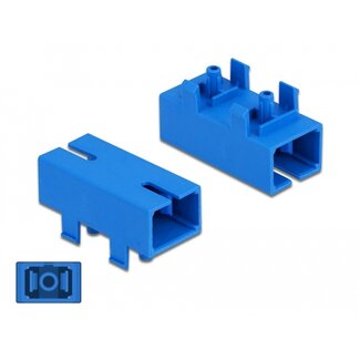 DeLOCK Delock Optic Fiber Coupler for PCB SC Simplex female to SC Simplex female Single-mode blue