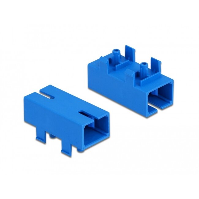 Delock Optic Fiber Coupler for PCB SC Simplex female to SC Simplex female Single-mode blue