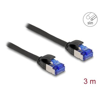 DeLOCK Delock RJ45 Network Cable Cat.6A S/FTP Slim 3 m black