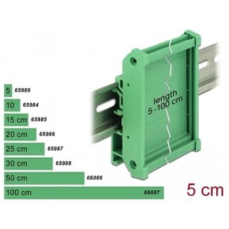 DeLOCK Delock Board Holder (72 mm) for DIN Rail 5 cm long