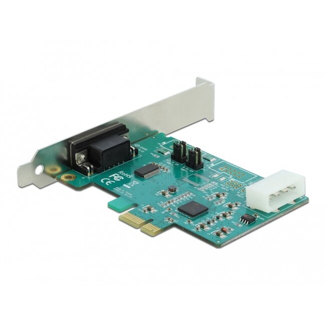 Delock PCI Express Card to 1 x Serial RS-232 High Speed 921K with Voltage supply