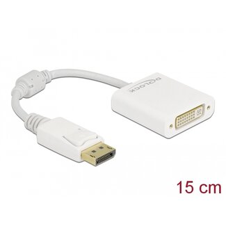 DeLOCK Delock Adapter DisplayPort 1.1 male to DVI female Passive white