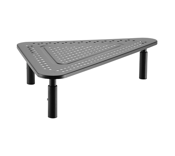 Gembird MS-TABLE-02 - stand - adjustable triangle - for monitor / notebook - fine texture black