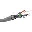 Goobay CAT 6 network cable, S/FTP (PiMF), grey 100 m