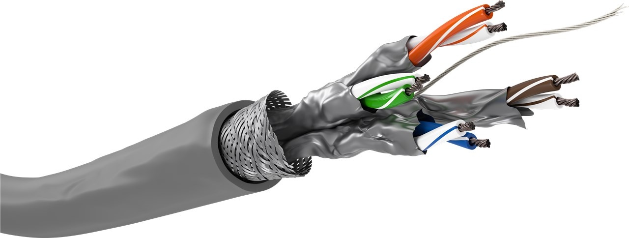 Goobay 100m CAT6. Snoerlengte: 100 m, Kabel standaard: Cat6