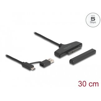 DeLOCK Delock USB to SATA 6 Gb/s Converter with USB Type-C™ or USB Type-A connector