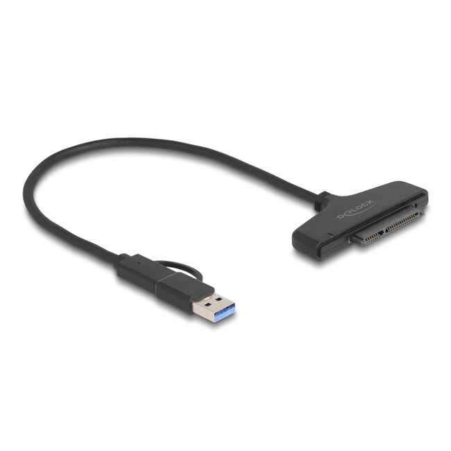 Delock USB to SATA 6 Gb/s Converter with USB Type-C™ or USB Type-A connector
