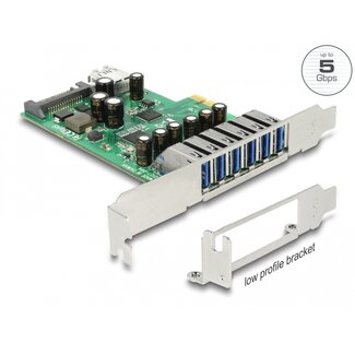 DeLOCK Delock PCI Express x1 Card to 6 x external + 1 x internal USB 5 Gbps Type-A female