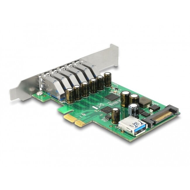 Delock PCI Express x1 Card to 6 x external + 1 x internal USB 5 Gbps Type-A female