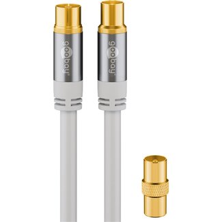 Goobay Goobay TV Antenna Cable (135 dB), 4x Shielded 3 m