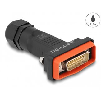 DeLOCK Delock D-Sub HD 26 pin male with housing IP67 waterproof
