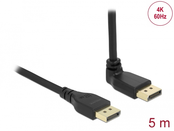 DeLOCK 87827, 5 m, DisplayPort, DisplayPort, Mannelijk, Mannelijk, Recht