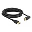 Delock DisplayPort 1.2 cable male straight to male 90° upwards angled 4K 60 Hz 5 m without latch