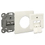 Delock Modular Wall Outlet flush mount 2 Port Cat.6A LSA