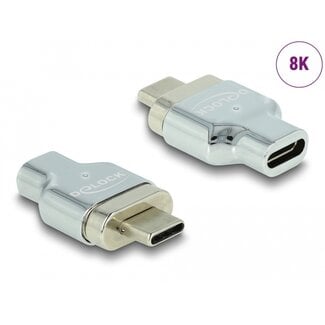 DeLOCK Delock Thunderbolt™ 3 / USB Type-C™ (DP Alt Mode) 8K 30 Hz Magnetic Adapter male to female