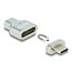 Delock Thunderbolt™ 3 / USB Type-C™ (DP Alt Mode) 8K 30 Hz Magnetic Adapter male to female