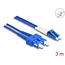 Delock Fiber Optical Cable with metal armouring LC Duplex to SC Duplex Singlemode OS2 3 m