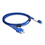 Delock Fiber Optical Cable with metal armouring LC Duplex to SC Duplex Singlemode OS2 3 m