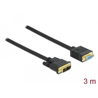 DeLOCK Delock Cable DVI 12+5 male to VGA female 3 m
