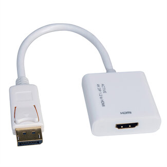 Roline ROLINE 4K DisplayPort/HDMI Adapter, v1.2, DP Male - HDMI Female, Actief