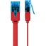 Goobay CAT 6A Flat Patch Cable U/UTP, red 5 m
