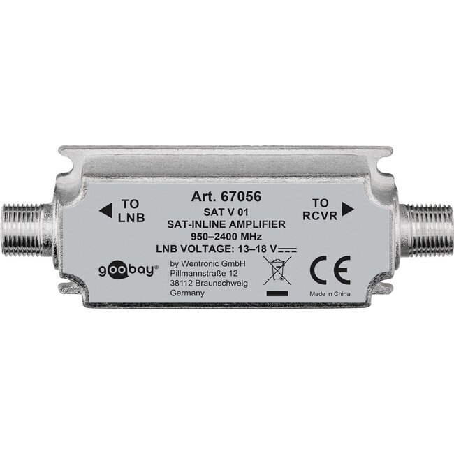 Goobay SAT Inline Amplifier 950 MHz - 2400 MHz