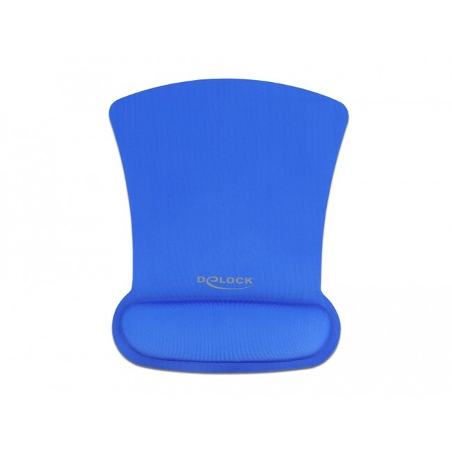 Delock Ergonomic Mouse pad with Wrist Rest blue 255 x 207 mm