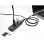 Delock 3 Port USB 10 Gbps Hub including SD and Micro SD Card Reader with USB Type-C™ connector 60 cm Cable and Switch for each port